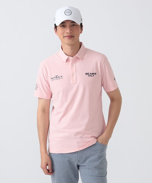 BEAMS GOLF(ビームスゴルフ)の「PURPLE LABEL / MONTAUK 台襟 ポロシャツ(ポロシャツ・メンズ・サックスブルー/ピンク/ネイビー・LARGE/MEDIUM/SMALL/X-LARGE)」の6枚目の写真