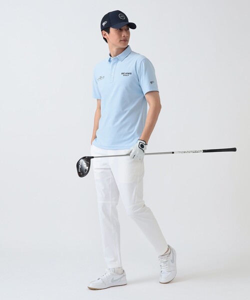 BEAMS GOLF(ビームスゴルフ)の「PURPLE LABEL / MONTAUK 台襟 ポロシャツ(ポロシャツ・メンズ・サックスブルー/ピンク/ネイビー・LARGE/MEDIUM/SMALL/X-LARGE)」の8枚目の写真