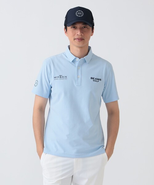 BEAMS GOLF(ビームスゴルフ)の「PURPLE LABEL / MONTAUK 台襟 ポロシャツ(ポロシャツ・メンズ・サックスブルー/ピンク/ネイビー・LARGE/MEDIUM/SMALL/X-LARGE)」の10枚目の写真