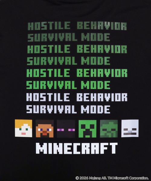 RUGGEDWORKS(ラゲッドワークス)の「《マインクラフト×ヒヤロン》キッズ 半袖 Tシャツ(Tシャツ/カットソー・キッズ・ブルー/ブラック・120/130/140)」の10枚目の写真
