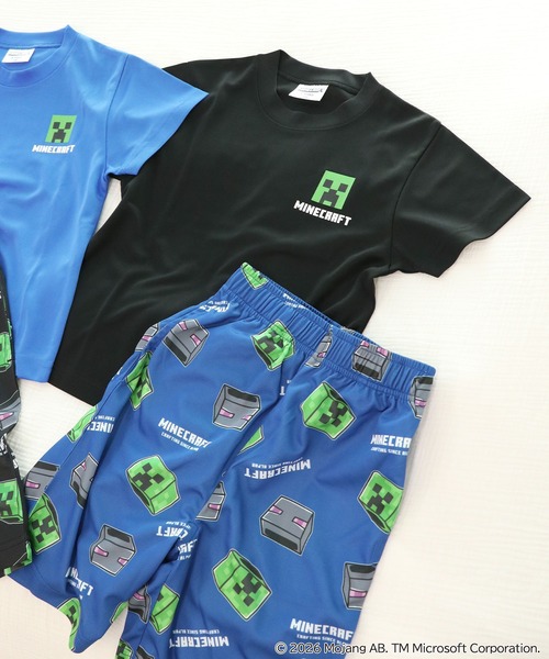 RUGGEDWORKS(ラゲッドワークス)の「《マインクラフト×ヒヤロン》キッズ 半袖 Tシャツ(Tシャツ/カットソー・キッズ・ブルー/ブラック・120/130/140)」の19枚目の写真