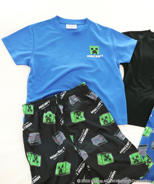 RUGGEDWORKS(ラゲッドワークス)の「《マインクラフト×ヒヤロン》キッズ 半袖 Tシャツ(Tシャツ/カットソー・キッズ・ブルー/ブラック・120/130/140)」の20枚目の写真