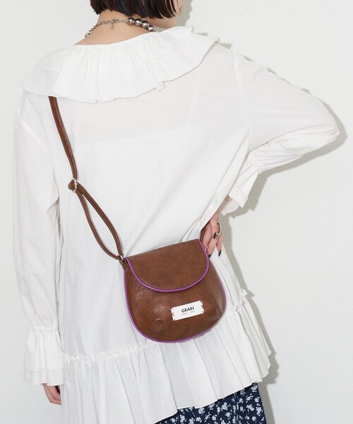 GRAIN（グレイン）の「【GRAIN/グレイン】ヴィンテージシンプル配色ショルダーバッグ（トートバッグ・レディース・イエロー/ブラウン/ブルー・FREE）」の18枚目の写真