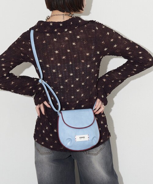 GRAIN（グレイン）の「【GRAIN/グレイン】ヴィンテージシンプル配色ショルダーバッグ（トートバッグ・レディース・イエロー/ブラウン/ブルー・FREE）」の4枚目の写真