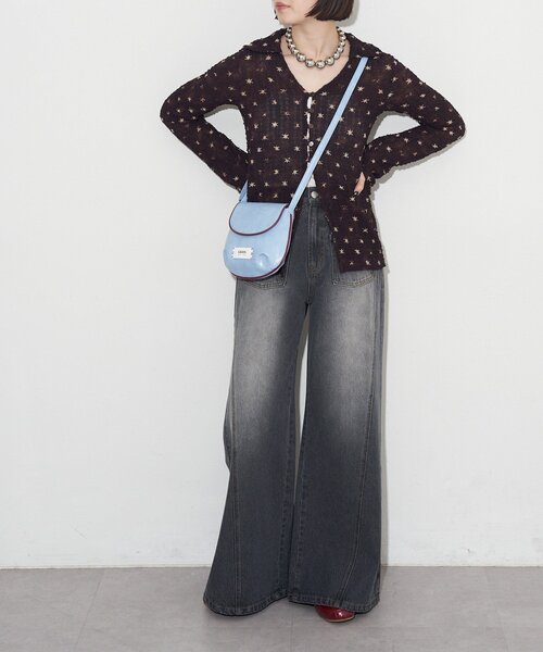 GRAIN（グレイン）の「【GRAIN/グレイン】ヴィンテージシンプル配色ショルダーバッグ（トートバッグ・レディース・イエロー/ブラウン/ブルー・FREE）」の7枚目の写真