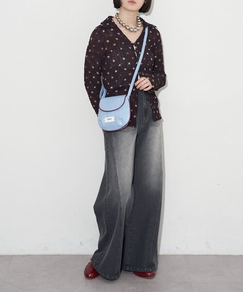 GRAIN（グレイン）の「【GRAIN/グレイン】ヴィンテージシンプル配色ショルダーバッグ（トートバッグ・レディース・イエロー/ブラウン/ブルー・FREE）」の8枚目の写真