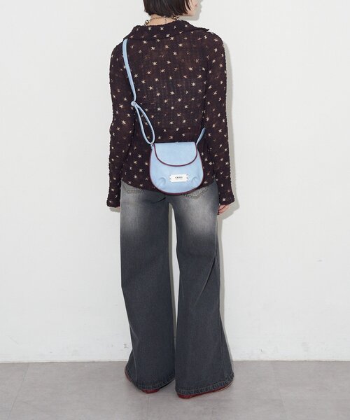 GRAIN（グレイン）の「【GRAIN/グレイン】ヴィンテージシンプル配色ショルダーバッグ（トートバッグ・レディース・イエロー/ブラウン/ブルー・FREE）」の9枚目の写真