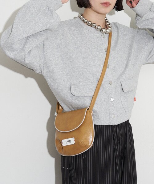 GRAIN（グレイン）の「【GRAIN/グレイン】ヴィンテージシンプル配色ショルダーバッグ（トートバッグ・レディース・イエロー/ブラウン/ブルー・FREE）」の10枚目の写真