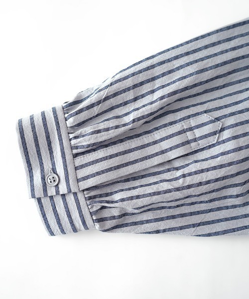 休日と詩(キュウジツトウタ)の「小さなポケットのロングシャツ(シャツ/ブラウス・レディース・ベージュ系その他/ブルー系その他・FREE)」の20枚目の写真