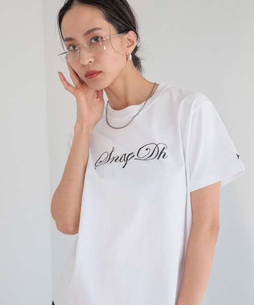 HEREIAM（ヘレイアム）の「【HEREIAM】Snap Dh TEE（Tシャツ/カットソー・レディース・ブラック/ブラウン/オフホワイト・FREE）」の22枚目の写真