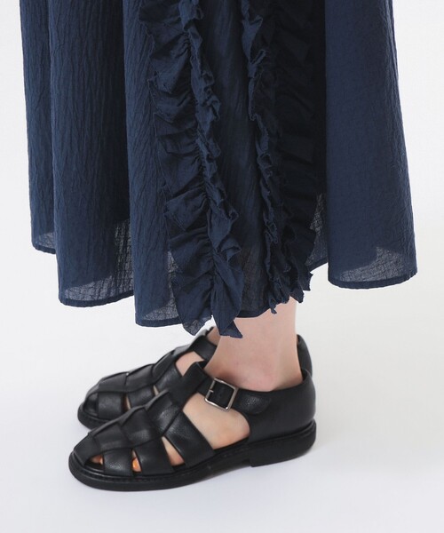 BEAMS BOY（ビームスボーイ）の「ドビー フリル スカート（スカート・レディース・オフホワイト/ネイビー・ONE SIZE）」の19枚目の写真