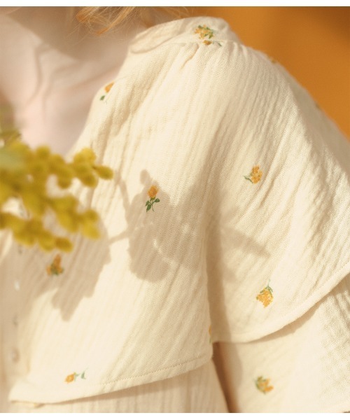 PEACH JOHN(ピーチジョン)の「コットンダブルガーゼパジャマ(ルームウェア/パジャマ・レディース・イエロー/ホワイト・ONE SIZE)」の14枚目の写真