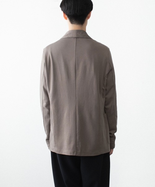 ATTACHMENT（アタッチメント）の「【 直営店・ZOZOTOWN限定 】コットン ダブルフェイス ストールカーディガン / COTTON DOUBLE FACE STOLE CARDIGAN（カーディガン/ボレロ・メンズ・ブラック/カーキ系/ダークグレー・1/3/2）」の8枚目の写真