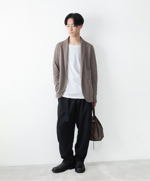 ATTACHMENT（アタッチメント）の「【 直営店・ZOZOTOWN限定 】コットン ダブルフェイス ストールカーディガン / COTTON DOUBLE FACE STOLE CARDIGAN（カーディガン/ボレロ・メンズ・ブラック/カーキ系/ダークグレー・1/3/2）」の12枚目の写真