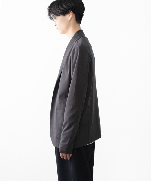 ATTACHMENT（アタッチメント）の「【 直営店・ZOZOTOWN限定 】コットン ダブルフェイス ストールカーディガン / COTTON DOUBLE FACE STOLE CARDIGAN（カーディガン/ボレロ・メンズ・ブラック/カーキ系/ダークグレー・1/3/2）」の15枚目の写真
