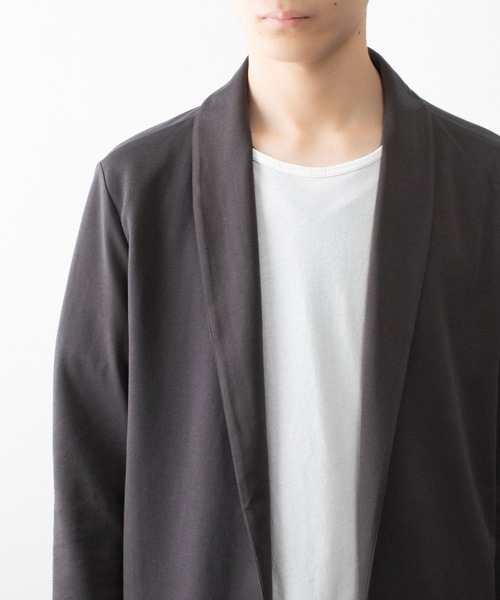 ATTACHMENT（アタッチメント）の「【 直営店・ZOZOTOWN限定 】コットン ダブルフェイス ストールカーディガン / COTTON DOUBLE FACE STOLE CARDIGAN（カーディガン/ボレロ・メンズ・ブラック/カーキ系/ダークグレー・1/3/2）」の18枚目の写真