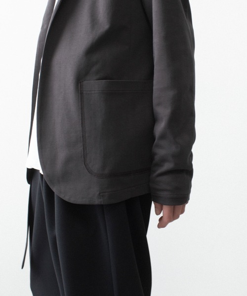 ATTACHMENT（アタッチメント）の「【 直営店・ZOZOTOWN限定 】コットン ダブルフェイス ストールカーディガン / COTTON DOUBLE FACE STOLE CARDIGAN（カーディガン/ボレロ・メンズ・ブラック/カーキ系/ダークグレー・1/3/2）」の20枚目の写真