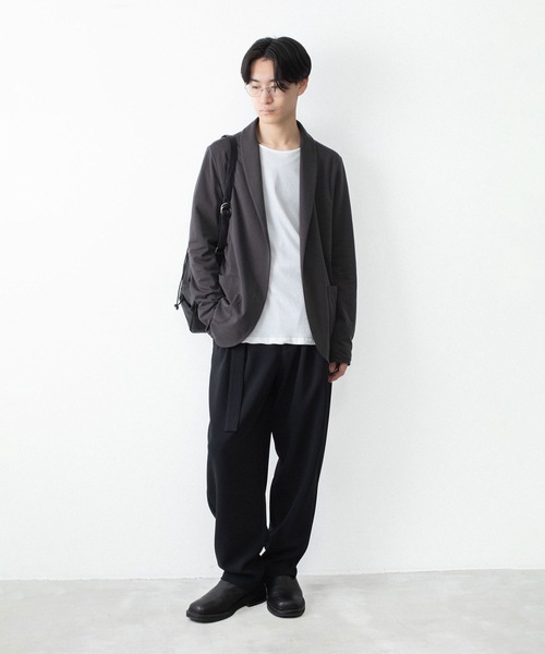 ATTACHMENT（アタッチメント）の「【 直営店・ZOZOTOWN限定 】コットン ダブルフェイス ストールカーディガン / COTTON DOUBLE FACE STOLE CARDIGAN（カーディガン/ボレロ・メンズ・ブラック/カーキ系/ダークグレー・1/3/2）」の22枚目の写真