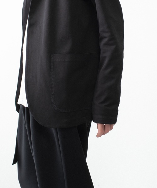 ATTACHMENT（アタッチメント）の「【 直営店・ZOZOTOWN限定 】コットン ダブルフェイス ストールカーディガン / COTTON DOUBLE FACE STOLE CARDIGAN（カーディガン/ボレロ・メンズ・ブラック/カーキ系/ダークグレー・1/3/2）」の7枚目の写真