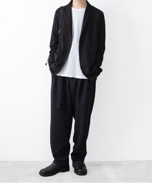 ATTACHMENT(アタッチメント)の「【 直営店・ZOZOTOWN限定 】コットン ダブルフェイス ストールカーディガン / COTTON DOUBLE FACE STOLE CARDIGAN(カーディガン/ボレロ・メンズ・ブラック/カーキ系/ダークグレー・1/3/2)」の8枚目の写真