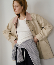 Collar half work jacket [KNSS05JK01]_Beige