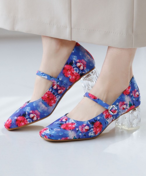 HIMIKO（ヒミコ）の「【HIMIKO】HANAE MORI×HIMIKO クリアヒールメリージェーン/ 661128（パンプス・レディース・オレンジ/ブラック/ブルー・23.5cm/22.5cm/23.0cm/25.0cm/24.0cm/24.5cm/22.0cm/25.5cm）」の13枚目の写真