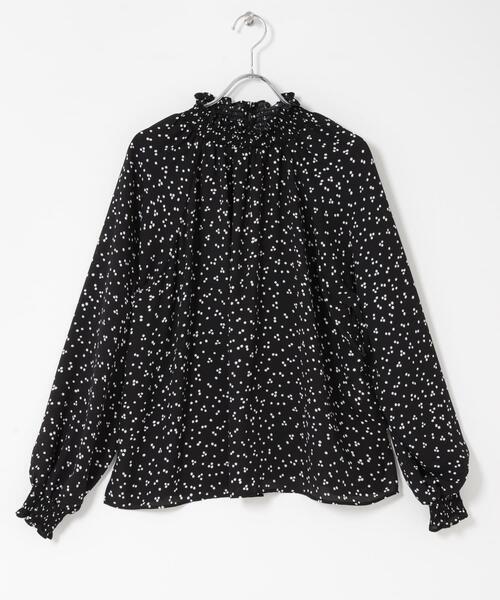 URBAN RESEARCH ROSSO WOMEN(アーバンリサーチ ロッソ)の「『WEB/一部店舗限定』ウォッシャブルランダムドットブラウス(シャツ/ブラウス・レディース・ブラック/ライトベージュ・FREE)」の20枚目の写真