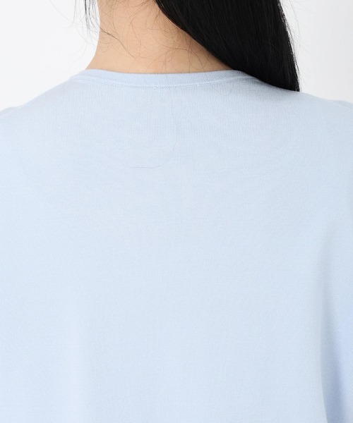 STRAWBERRY-FIELDS（ストロベリーフィールズ）の「コンフォートイネス_前立てレースカーディガン（カーディガン/ボレロ・レディース・ライトブルー/ピンクベージュ・2）」の7枚目の写真