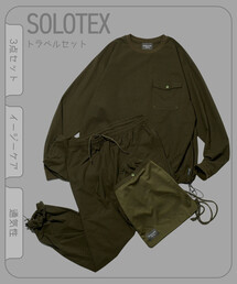 FREAK'S STORE（フリークスストア）の「SOLOTEX パッカブル ロングスリーブ トラベルセットアップ ミニバッグ付き（Tシャツ/カットソー）」