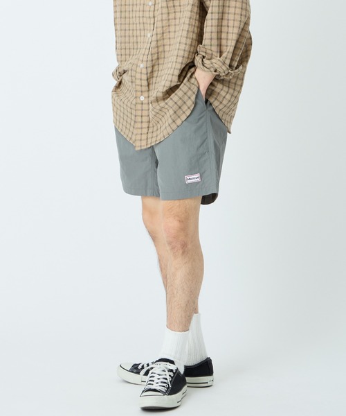 MARMOT（マーモット）の「【WEB先行予約】[Marmot/マーモット] 別注 ワンポイントワッペンロゴ ユーティリティー ショートパンツ（その他パンツ・レディース・ブラック/ブルー/グレー/ベージュ/ピンク・S/M/L）」の7枚目の写真