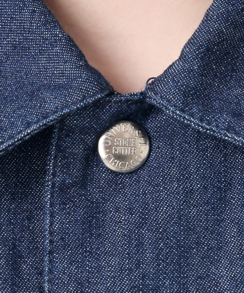 UNIVERSAL OVERALL(ユニバーサルオーバーオール)の「UNIVERSAL OVERALL SLOBE別注 デニムオールインワン 【洗濯機使用可能】(つなぎ/オールインワン・レディース・ブルー・38/36)」の13枚目の写真