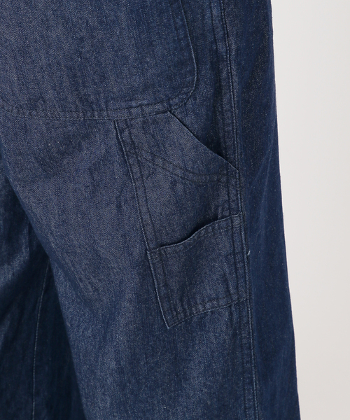 UNIVERSAL OVERALL(ユニバーサルオーバーオール)の「UNIVERSAL OVERALL SLOBE別注 デニムオールインワン 【洗濯機使用可能】(つなぎ/オールインワン・レディース・ブルー・38/36)」の19枚目の写真