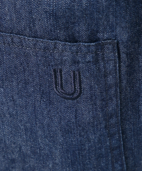 UNIVERSAL OVERALL(ユニバーサルオーバーオール)の「UNIVERSAL OVERALL SLOBE別注 デニムオールインワン 【洗濯機使用可能】(つなぎ/オールインワン・レディース・ブルー・38/36)」の20枚目の写真