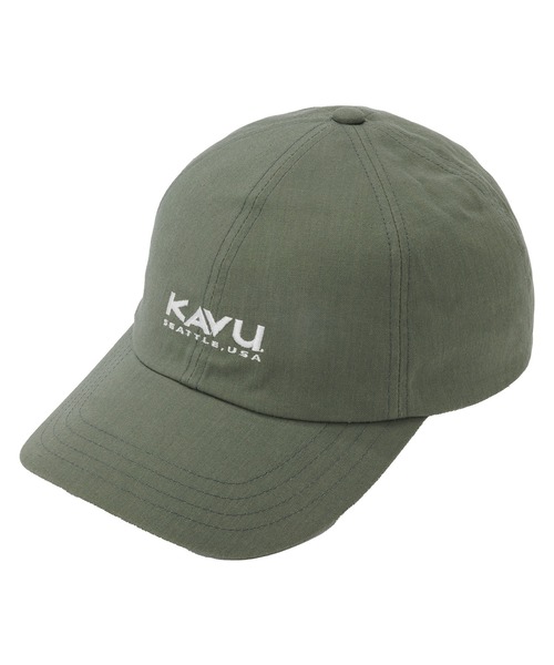 KAVU（カブー）の「KAVU/カブー Logo Cap/ロゴキャップ（キャップ・メンズ・ブラック/オリーブ/ベージュ・FREE）」の3枚目の写真