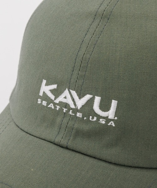 KAVU（カブー）の「KAVU/カブー Logo Cap/ロゴキャップ（キャップ・メンズ・ブラック/オリーブ/ベージュ・FREE）」の11枚目の写真