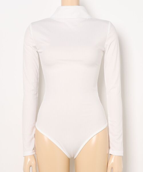Burner(バーナー)の「【lux sea jewelry(ラックス・シー・ジュエリー)】長袖 ミドルネック ボディスーツ lux-swim-3-14【RBTS】(Tシャツ/カットソー・レディース・ダークグレー/ブラック/オフホワイト・S/M)」の2枚目の写真