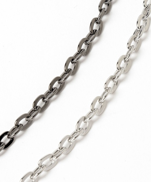 PAGEBOY（ページボーイ）の「チェーンロングラリエット（ネックレス・レディース・シルバー/ブラック・FREE）」の13枚目の写真