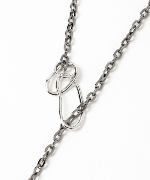 PAGEBOY（ページボーイ）の「チェーンロングラリエット（ネックレス・レディース・シルバー/ブラック・FREE）」の11枚目の写真