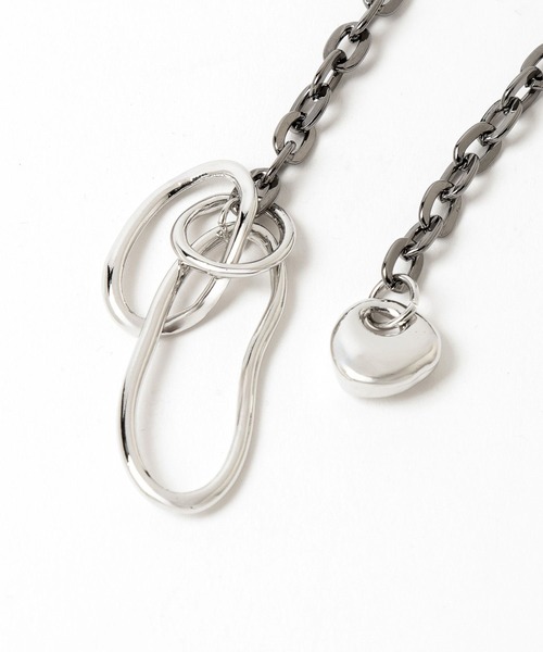 PAGEBOY（ページボーイ）の「チェーンロングラリエット（ネックレス・レディース・シルバー/ブラック・FREE）」の14枚目の写真