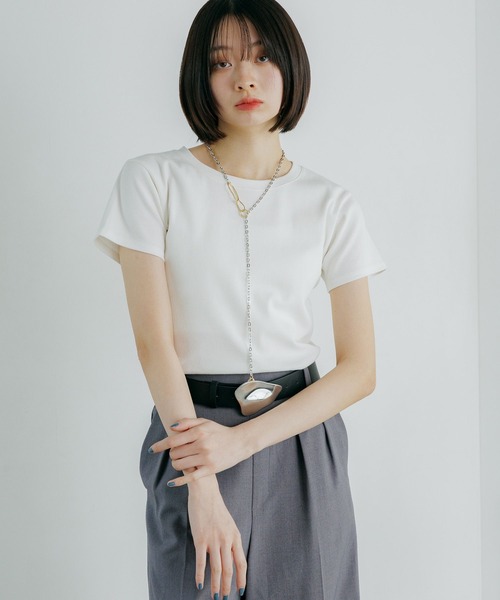 PAGEBOY（ページボーイ）の「チェーンロングラリエット（ネックレス・レディース・シルバー/ブラック・FREE）」の6枚目の写真