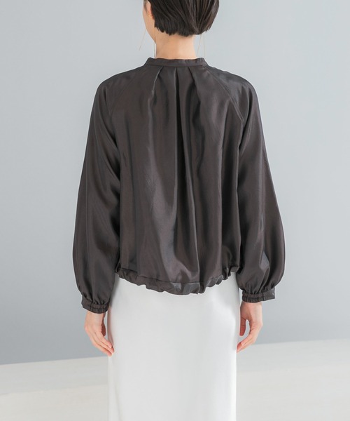 URBAN RESEARCH ROSSO WOMEN（アーバンリサーチ　ロッソ）の「ビンテージツイルライトブルゾン（ブルゾン・レディース・ダークブラウン/アイボリー・FREE）」の15枚目の写真