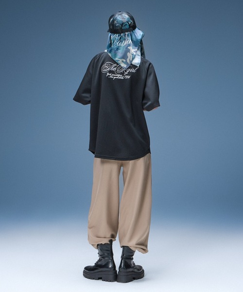 X-girl（エックスガール）の「SCRIPT LOGO BASEBALL SHIRT（シャツ/ブラウス・レディース・グレー/ブラック・S/M）」の11枚目の写真