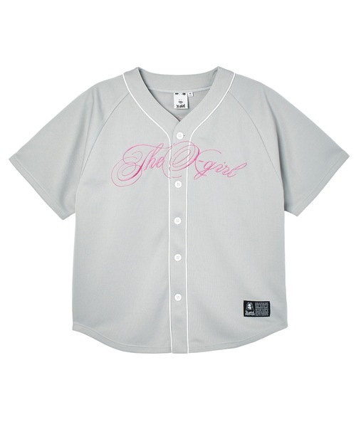 X-girl（エックスガール）の「SCRIPT LOGO BASEBALL SHIRT（シャツ/ブラウス・レディース・グレー/ブラック・S/M）」の14枚目の写真