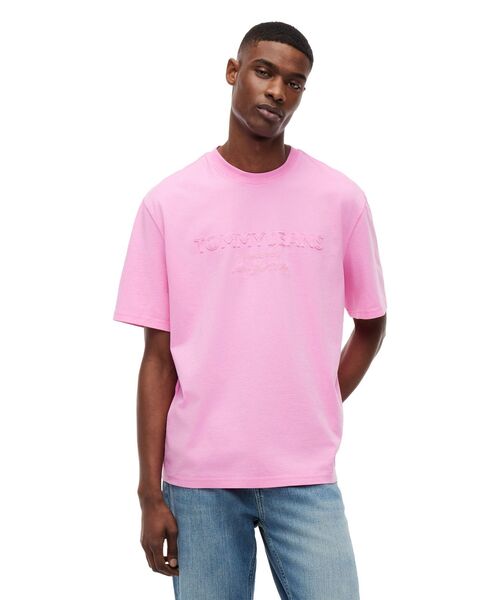 tommy jeans（トミー ジーンズ）の「90s ニュークラシックショートスリーブTシャツ（Tシャツ/カットソー・メンズ・オレンジ/グリーン/マルチ/ブラック/イエロー/ホワイト/ブルー系その他2/ピンク・LARGE/SMALL/X-LARGE/X-SMALL/MEDIUM）」の6枚目の写真