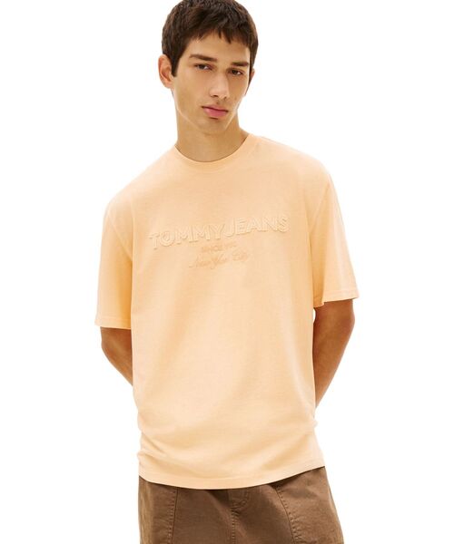 tommy jeans（トミー ジーンズ）の「90s ニュークラシックショートスリーブTシャツ（Tシャツ/カットソー・メンズ・オレンジ/グリーン/マルチ/ブラック/イエロー/ホワイト/ブルー系その他2/ピンク・LARGE/SMALL/X-LARGE/X-SMALL/MEDIUM）」の7枚目の写真