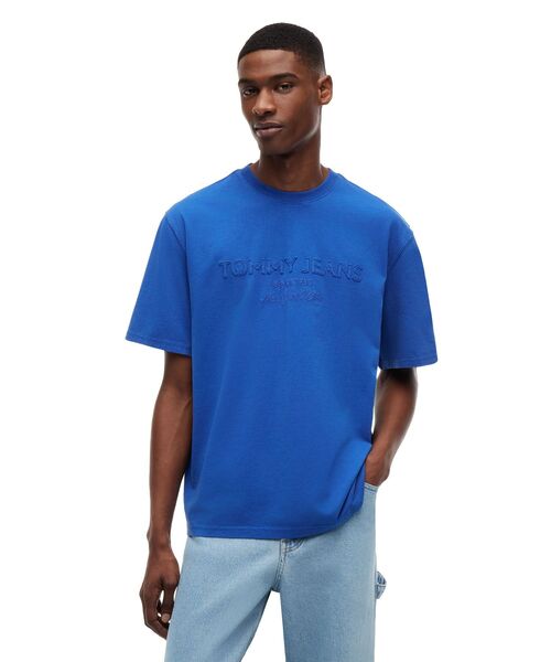 tommy jeans（トミー ジーンズ）の「90s ニュークラシックショートスリーブTシャツ（Tシャツ/カットソー・メンズ・オレンジ/グリーン/マルチ/ブラック/イエロー/ホワイト/ブルー系その他2/ピンク・LARGE/SMALL/X-LARGE/X-SMALL/MEDIUM）」の4枚目の写真