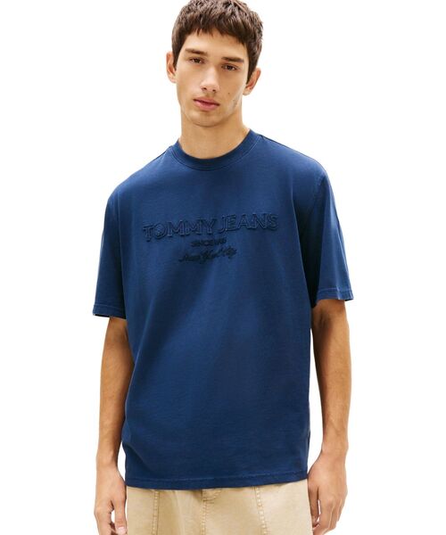 tommy jeans（トミー ジーンズ）の「90s ニュークラシックショートスリーブTシャツ（Tシャツ/カットソー・メンズ・オレンジ/グリーン/マルチ/ブラック/イエロー/ホワイト/ブルー系その他2/ピンク・LARGE/SMALL/X-LARGE/X-SMALL/MEDIUM）」の8枚目の写真