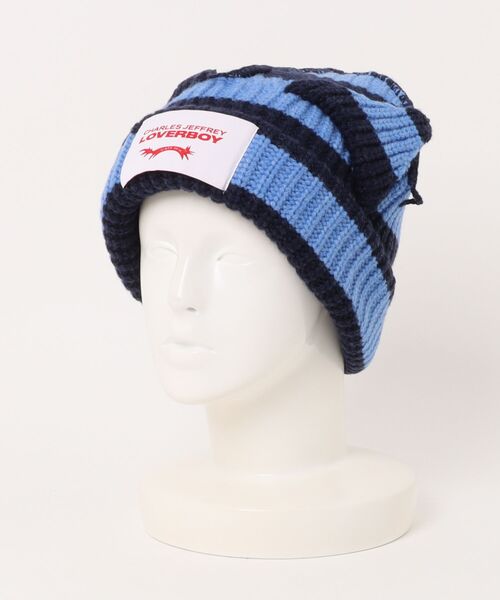 Charles Jeffrey Loverboy（チャールズジェフリーラバーボーイ）の「Charles Jeffrey LOVERBOY/チャールズジェフリーラバーボーイ/CHUNKY EARS BEANIE（ニットキャップ/ビーニー・メンズ・イエロー/パープル/ピンク/ブルー/ブラウン/ブラック・F）」の16枚目の写真