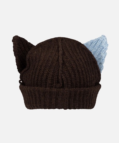 Charles Jeffrey Loverboy（チャールズジェフリーラバーボーイ）の「Charles Jeffrey LOVERBOY/チャールズジェフリーラバーボーイ/CHUNKY EARS BEANIE（ニットキャップ/ビーニー・メンズ・イエロー/パープル/ピンク/ブルー/ブラウン/ブラック・F）」の11枚目の写真
