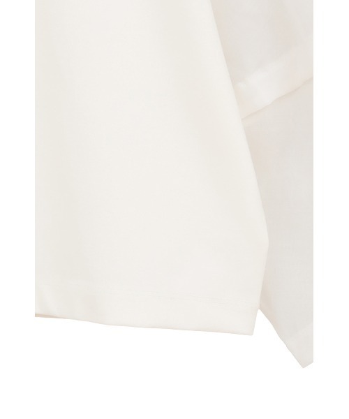 MANOF（マノフ）の「SHEER SLEEVES CUT TOPS（Tシャツ/カットソー・レディース・ブラック/ホワイト・F）」の22枚目の写真